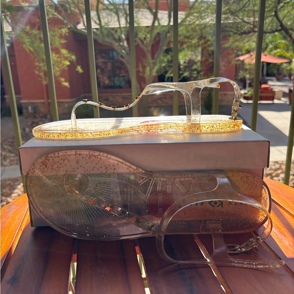 Katy Perry Collections Gold Glitter Sandals